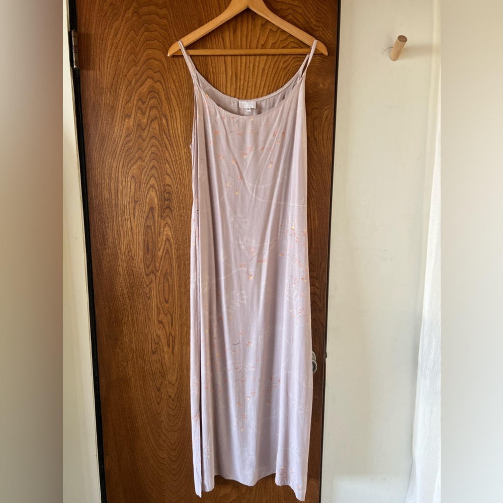 VINTAGE 90s Lavender Midi Dress by Tviling size M